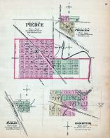 Pierce, Hooper, Hadar, Plainview, Nebraska State Atlas 1885
